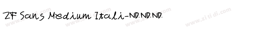 ZF Sans Medium Itali字体转换